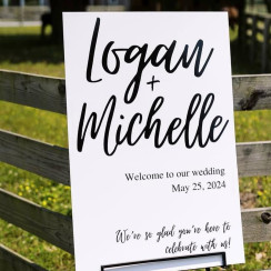 Wedding Sign Sample 24x36